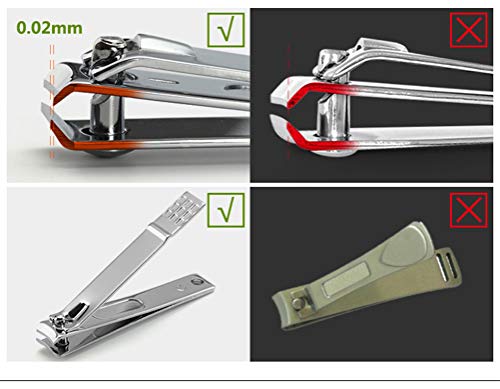 LQT Ltd 16 in 1 pcs Nail Clipper Kit with case Nail Care Set Pedicure Scissor Tweezer Knife Ear Pick Utility Manicure Set Tools MS01