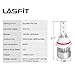LASFIT LED Headlight Bulbs Conversion Kit - 9007 HB5 Hi/Lo Dual Beam, 72w 7600lm 6K Cool White LED Headlights All-in-One Conversion Kit