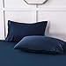 LIANLAM Queen Bed Sheets Set - Super Soft Brushed Microfiber 1800 Thread Count - Breathable Luxury Egyptian Sheets 16-Inch Deep Pocket - Wrinkle and Hypoallergenic-4 Piece(Navy Blue,Queen)