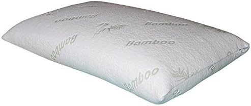 Natural Latex Bed Pillow,Soft as memory Foam with White Bamboo Removable Cover