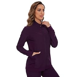 COZYFIT Scrub Jackets for Woman, Zip Front Nurse