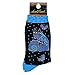 Laurel Burch Socks-Indigo Cats - Blue