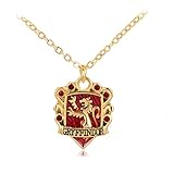 lan27 Harry Potter Gryffindor Necklace School Badge Charm Necklace (Gryffindor)
