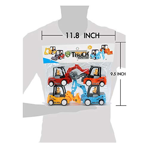 5 Construction+Excavator+Bulldozer+Friction+Toddlers