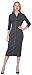 Marycrafts Women's Casual Office Business Bodycon Pencil Midi Dress
