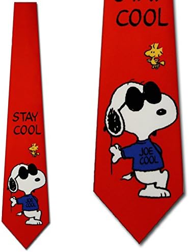 Peanuts Snoopy Stay Cool Tie - Mens Cartoon Necktie