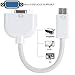 VIMVIP Mini DVI to VGA Adapter Cable for MacBook White
