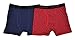 Calvin Klein Boys 2 Pack Navy Blue & Red Logo Print Boxer Briefs