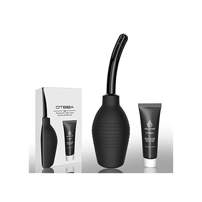 OTBBA Enema kit with Lubricant - Douche for Men Certificate Medical Douche Bulb for Women Comfortable Anal Douche Enema…