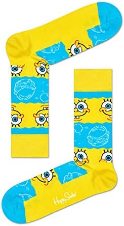 Amazon ハッピーソックス ハッピーソックス 靴下 Happy Socks スポンジボブ コラボ メンズ レディース ブランド ソックス おしゃれ イエロー 23 0 25 5cm スポーツソックス 通販