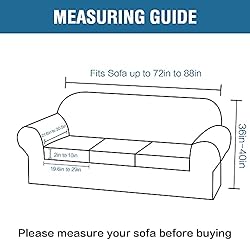 H.VERSAILTEX 4 Piece Stretch Couch Covers for 3