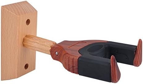Ukulele Hanger，Ukulele Hook Holder Wall Mount，DODOMI Auto Grip System Lock Safe Lock Hardwood Studio Hanger for Ukelele , Violin , Banjo , Mandolin (Rosewood)
