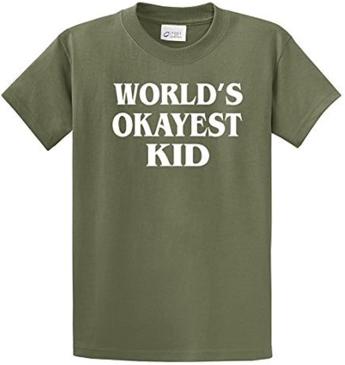 World's Okayest Kid T Shirt Funny Adult Tee Shirt military - Bild 14 von 18