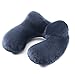 FMAB Travel Pillow,Inflatabl,2PCS with Ear Plugs,Eye Mask,Drawstring Bag and Soft Velvet Neck Support