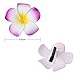 Mudder 12 Pieces 3.7 Inch Hawaiian Plumeria Flower Hair Clip Foam Hair Accessory for Beach Party Wedding Event Decoration