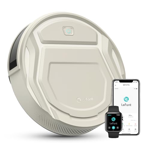 M210P Staubsauger Roboter, Saugleistung 2200 Pa, Leise 55dB, Unterstützt WLAN-/Bluetooth-/Alexa-/App-Verbindung, Akkulaufzeit von 120 Minuten, ideal für Tierhaare und Hartböden.
