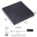Ammiy USB 2.0 Compact External CD/Dvd Reader Drive CD Burner Writer for all Windows Laptops, Desktop, Plug and Play for Windows 7,8 XP, Vista, Windows 10 need Download VLC Media Player