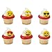 Bakery Supplies Emoticon Emoji Cupcake Rings - 24 Peices