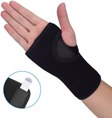 Beyoung Wrist Night Splint, Wrist Support Brace, Wrist Stabilizer for Carpal Tunnel, Tendonitis, Arthritis Pain, Wrist Sprains, Injury Recovery, Removable Splint- One Size Fits Most (Right)