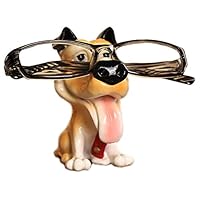 Yooce Puppy Dog Eyeglass Display Stand Pet Sunglasses Holder Bedroom Decor Wolf Dog