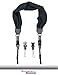 Sugelary Camera Shoulder Neck Strap, Vintage Fabric Satin Scarf Camera Strap for All DSLR Camera Nikon Canon Sony Pentax (Black)