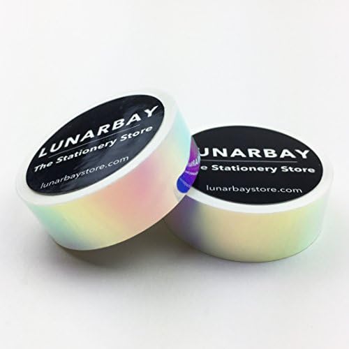 Pack of 10 Holographic Dots Tapes / Holo Tapes / Iridescent tapes / Pretty Tapes / Pretty Tapes / Decorative tapes / Craft Supplies (Unicorn Iridescent Tape)