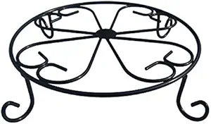 MTB Plant Stand 10 inch Black Potted Plant Stand, Flower Pot Rack Holder, 1 Pack
