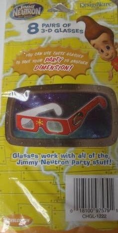 Jimmy Neutron 3-D Glasses / Favors (8ct)
