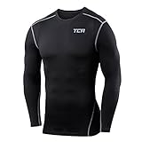 Men's Boys TCA Pro Performance Compression Base Layer Long Sleeve Thermal Top - Crew / Mock Neck