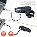 Rortquee USB Rechargeable Bike Light Set,1500mA Powerful Waterproof Mountain Bicycle Headlight and Taillight Set Super Bright Front Light and Rear Light for Cycling Safety