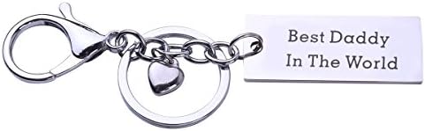 Father Gift Christmas Gift for Father Dad Keychain Best Daddy In The World Father`s Day Dad Gift Love From Daughter