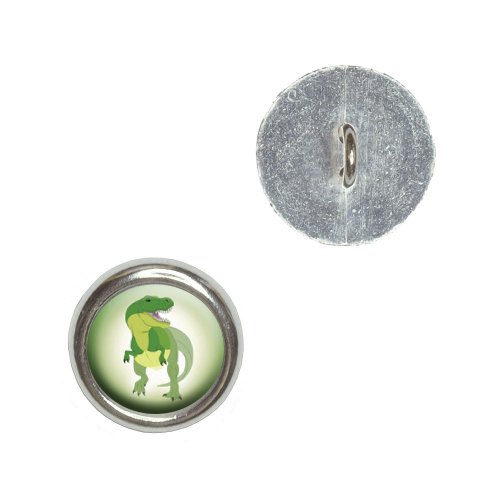 Tyrannosaurus Rex - T-rex Dinosaur Metal Craft Sewing Novelty Buttons - Set of 4