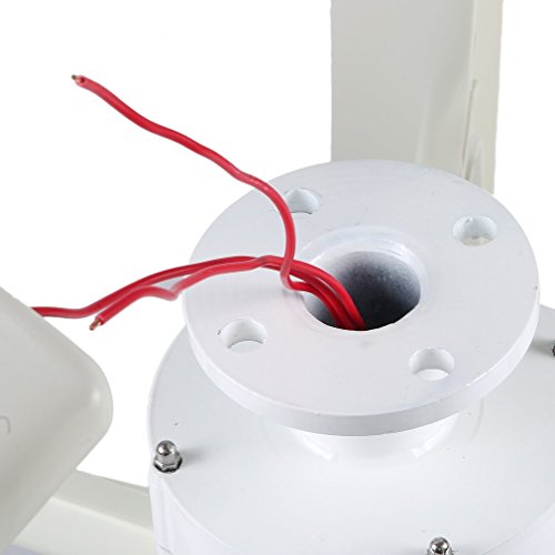 Coldcedar 2018 Upgrade Wind Turbine Generator Kit of 5 Blades 400 Watt 12V | High Efficienc Lantern Vertical Wind Generator Kit for Home and Business Power Supplementation -90 x 90 x 60 cm (white)