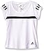adidas Girl's Youth Tennis Girls Club Tee, White, X-Small