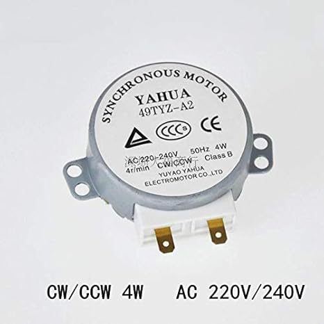 Xia Fly - 1 Motor de microondas CW/CCW 4 W 50/60 Hz 5/6 RPM AC 220 ...