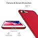 TORRAS Slim Fit iPhone 8 Plus Case/iPhone 7 Plus Case, Hard Plastic PC Ultra Thin Mobile Phone Cover Case with Matte Finish Coating Grip Compatible with iPhone 7 Plus / 8 Plus, Red