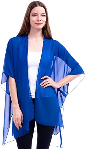 Solid Sheer Chiffon Kimono Cardigan