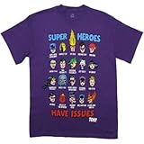 DC Comics Super Heroes Have Issues Too Men's T-Shirt