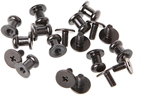 Keaiduoa 10Pcs Stud Screw Round Head DIY Leather Wallet Bag Rivet Pacifier Handmade Craft