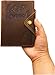 Leather Passport Cover,Passport Holder travel gifts for Men Women Couple - Brown
