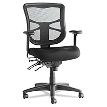 Alera Elusion Series Mesh Mid-Back Multifunction Chair, Black