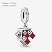 Pandora Jewelry Cozy Christmas House Cubic Zirconia Charm in Sterling Silver