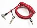 Red Aux Auxiliary Replacement Pro and Detox Edition Cable Wire Cord for Monster Solo Beats Studio Headphones By Dr Dre Solo Studio Solohd Headphones Cable 1.2m