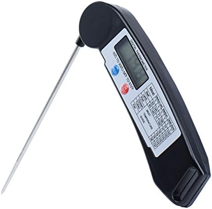 YIYU Instant Read Fast Thermometer Meat Thermometer Deep Fry Thermometers Digital Kitchen Cooking Barbecue Thermometer with Collapsible Probe Oven Proof