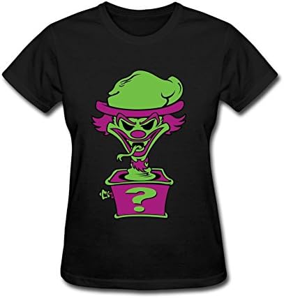 Feixia Women's ICP Joker Card The Riddle Box DIY Cotton Short Sleeve T Shirt