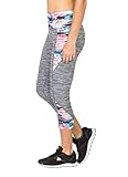 RBX Active Women's Straited Capri with Print Blocking Multi Combo L