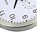 Hippih 10 Inch Silent Non-ticking Wall Clock- Metal Frame Glass Cover
