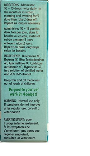 Dr. Goodpet Arthritis Relief - All Natural Advanced Homeopathic Formula - Helps Relieve Muscle & Joint Pain! - Thumbnail 3