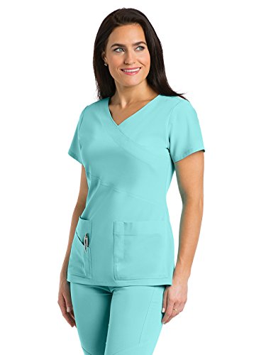 Grey's Anatomy Signature 2130 Mock Wrap Top Opal S