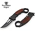 Snake Eye Tactical Heavy Duty Assisted Open Folding Karambit Pocket Knife Outdoors Hunting Camping Fishing (Black)